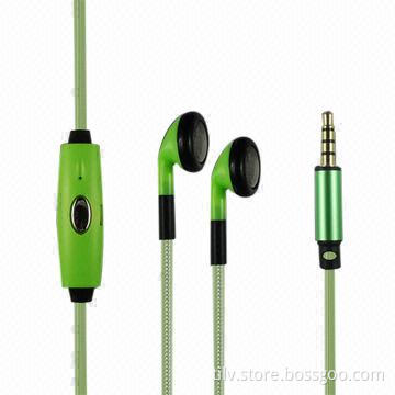 3.5mm Wired Stereo Earphone, Cable Can Flash Light with Music Rhythm